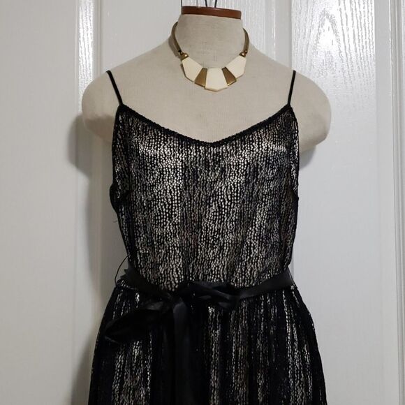 Dkny black and cream cocktail dress size 10 - Picture 6 of 8